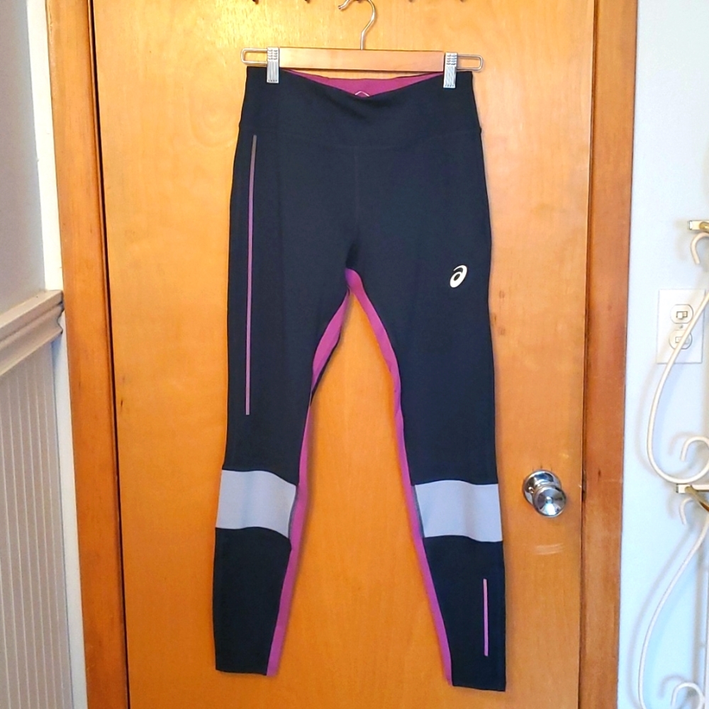 ASICS Women's Visibility Tights | Blue High Waisted Gym Leggings | Hard to find!
